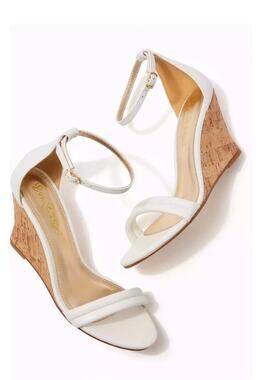 NIB Lilly Pulitzer Jenna Wedge Heel Sandals 8.5M